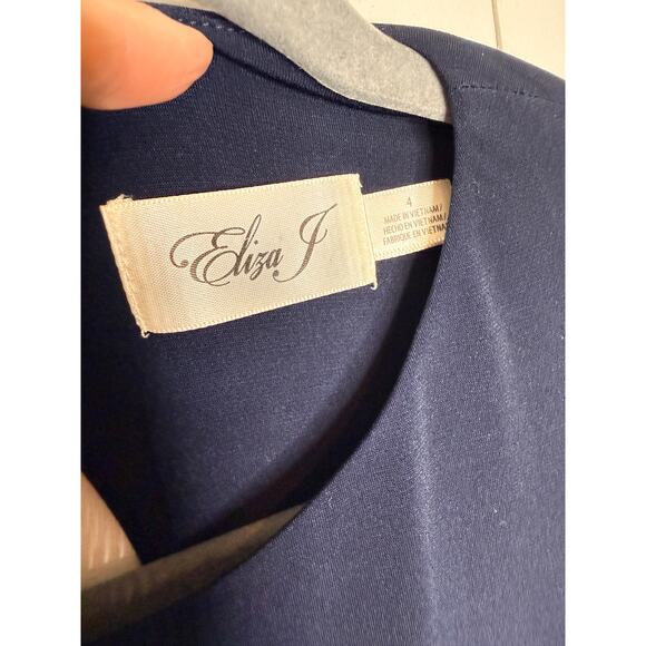 Anthropologie 4 Eliza J $158 Boho Crepe de Chine Maxi Dress Jersey Geometric S - Picture 7 of 8